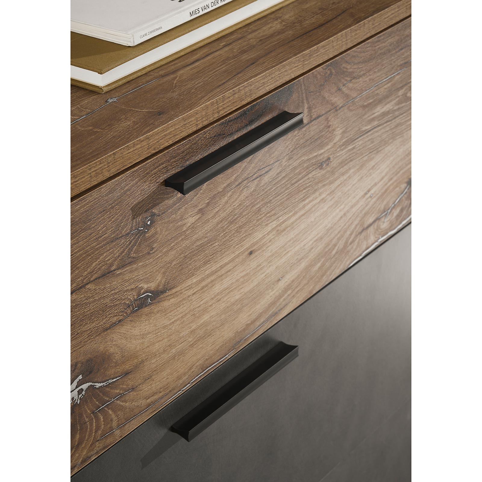 Kommode - Flagstaff Eiche dunkel - Matera - 125 cm