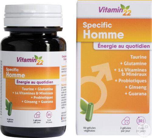 Vitamin'22 Specific Homme 60 Gélules