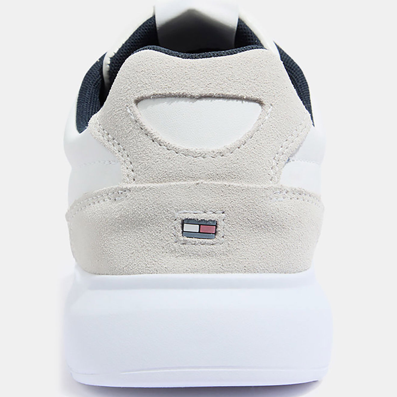 Tommy Hilfiger Baskets en Cuir Lightweight beige/blanc