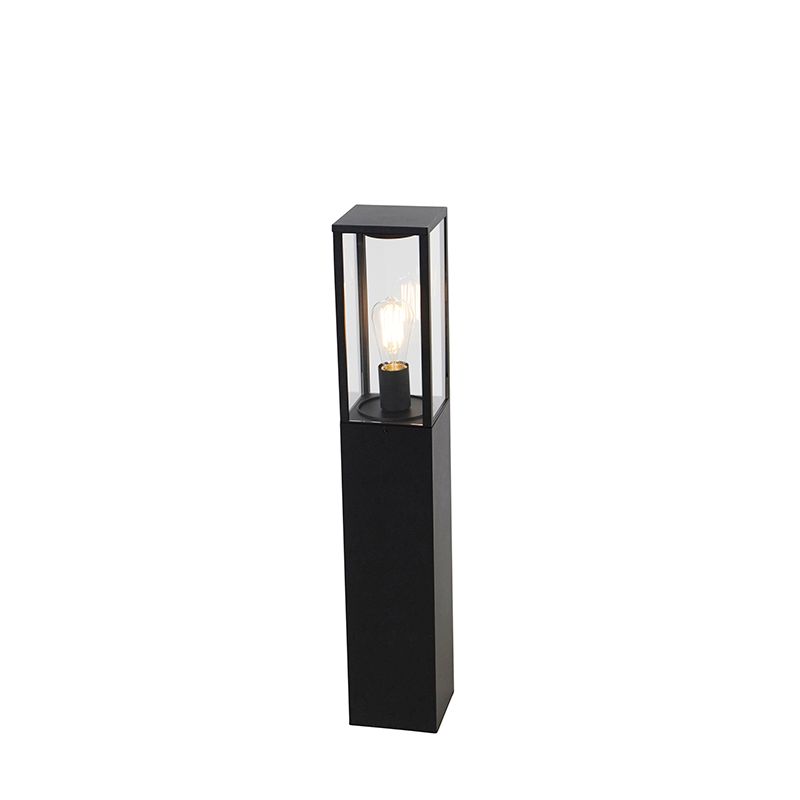 Industriële staande buitenlamp zwart 80 cm IP44 - Charlois