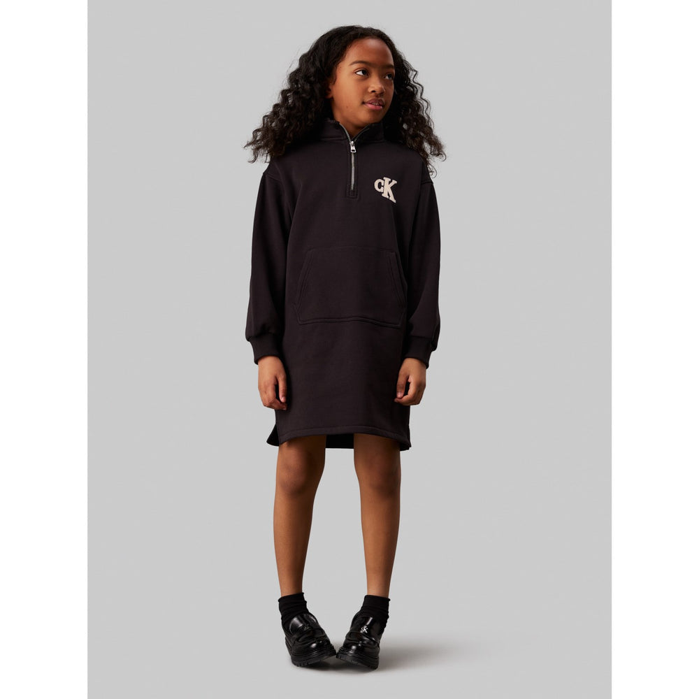 Køb Calvin Klein Ck Black Teddy Monogram Zip Fleece Kjole