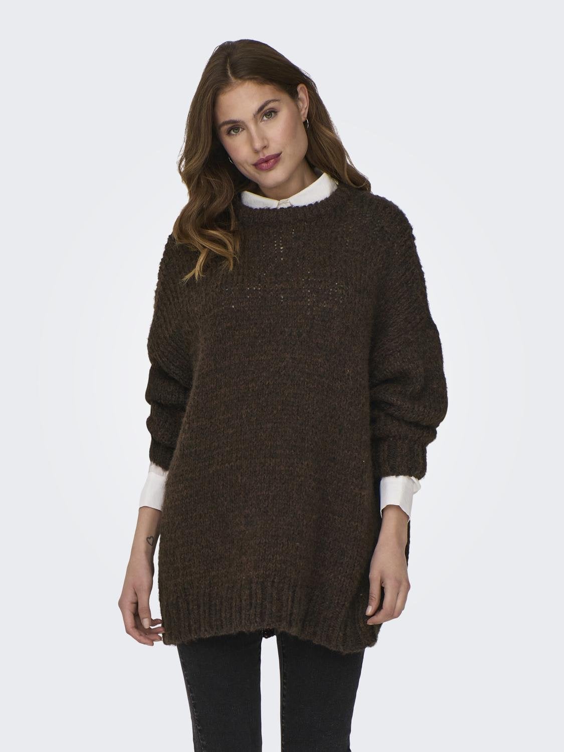 ONLMINNI Strickpullover Chestnut