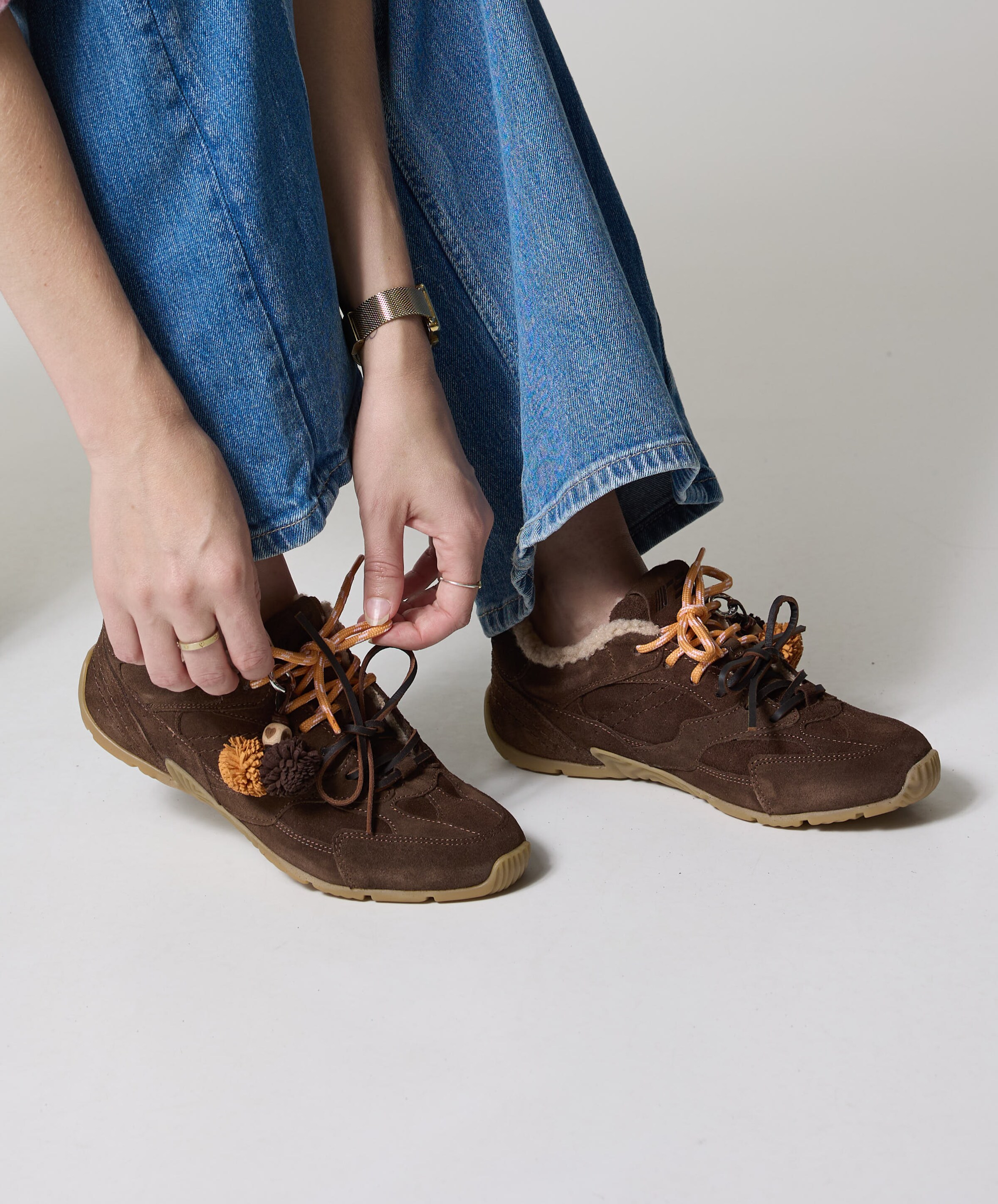 Rapid Soul Alexia dames sneakers bruin