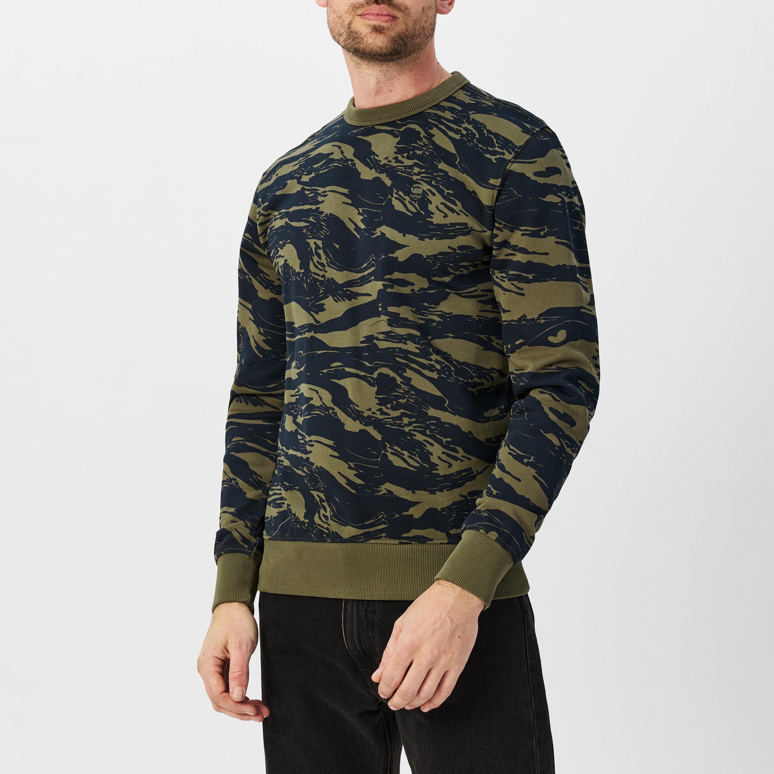 G Star Tiger Camo Sweater