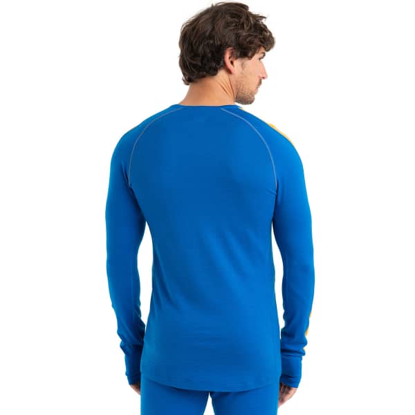 T-shirt thermique ICEBREAKER M ZONEKNIT 200 LS CREWE LAZURITE/SOLAR/CB