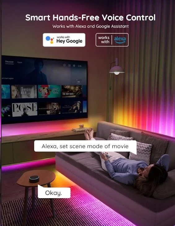 Govee RGBIC Basic Wi-Fi + Bluetooth LED-strips (5 meter)