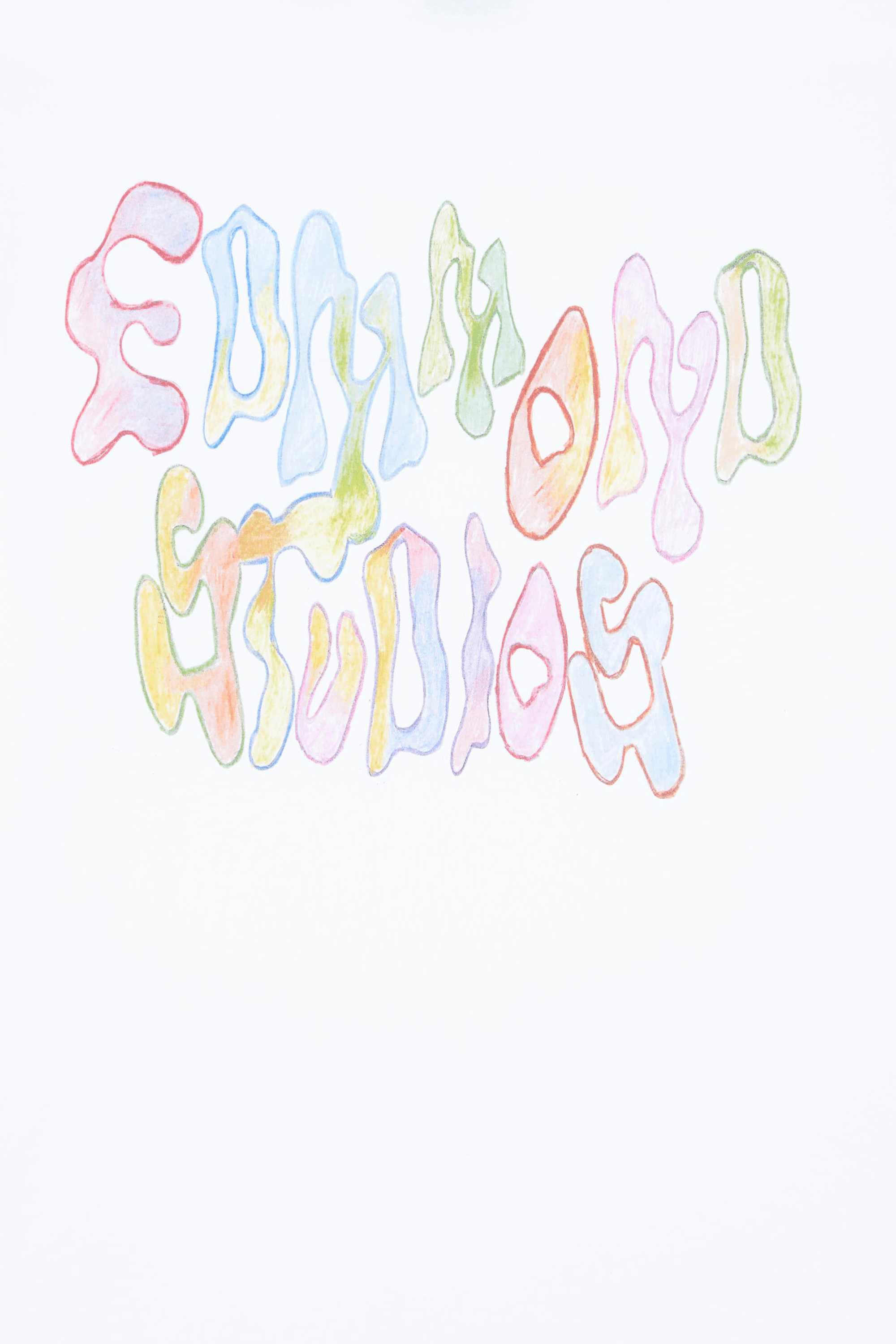 EDMMOND STUDIOS T-shirt  SCREEN LOGO PRINT Blanc