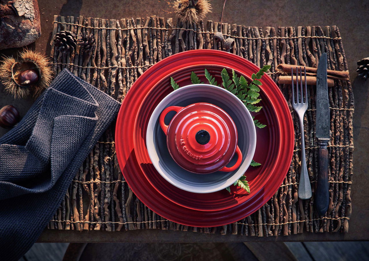 LE CREUSET Mini Cocotte 10cm Kirschrot