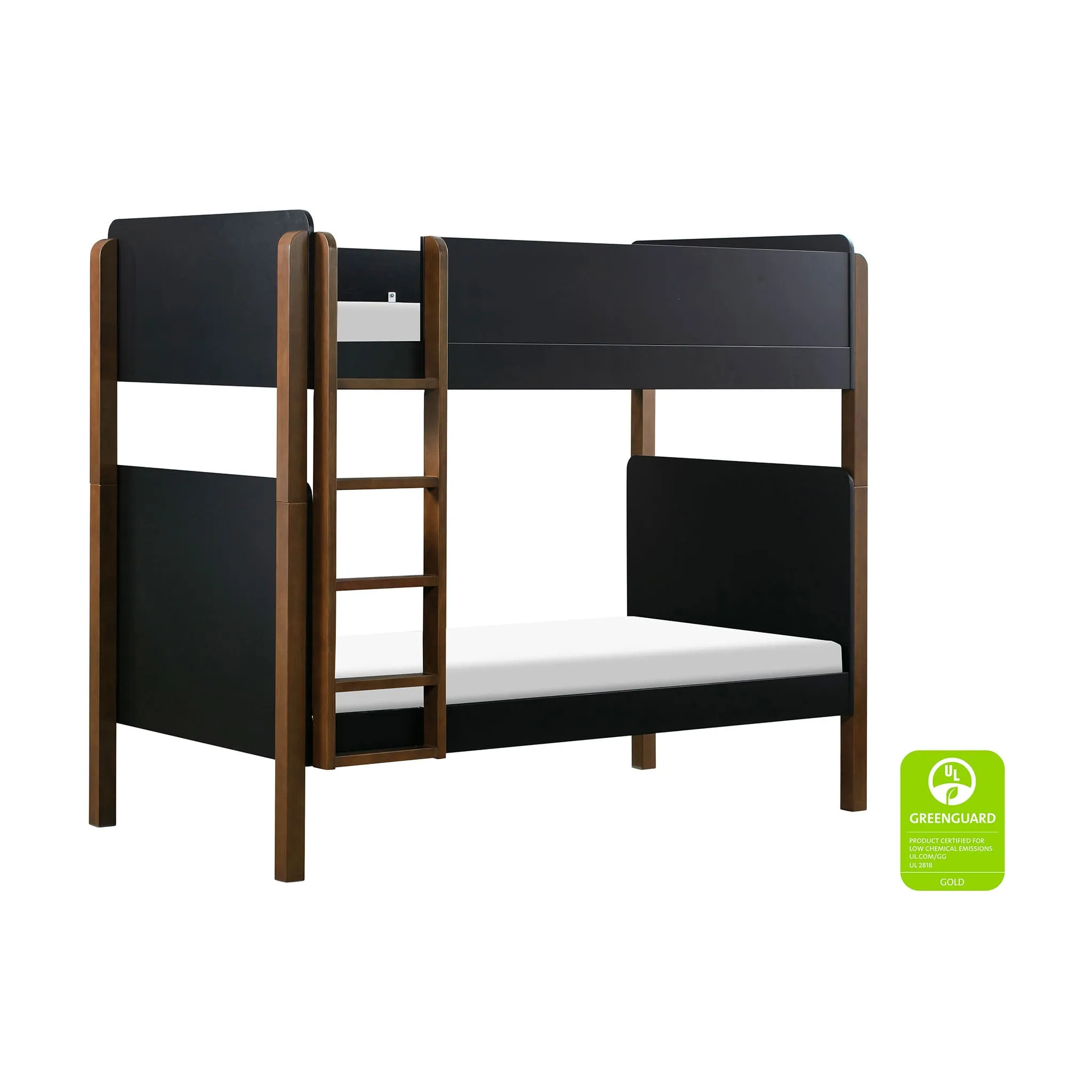 Babyletto Lit Superposé Tiptoe - Noir  Noyer