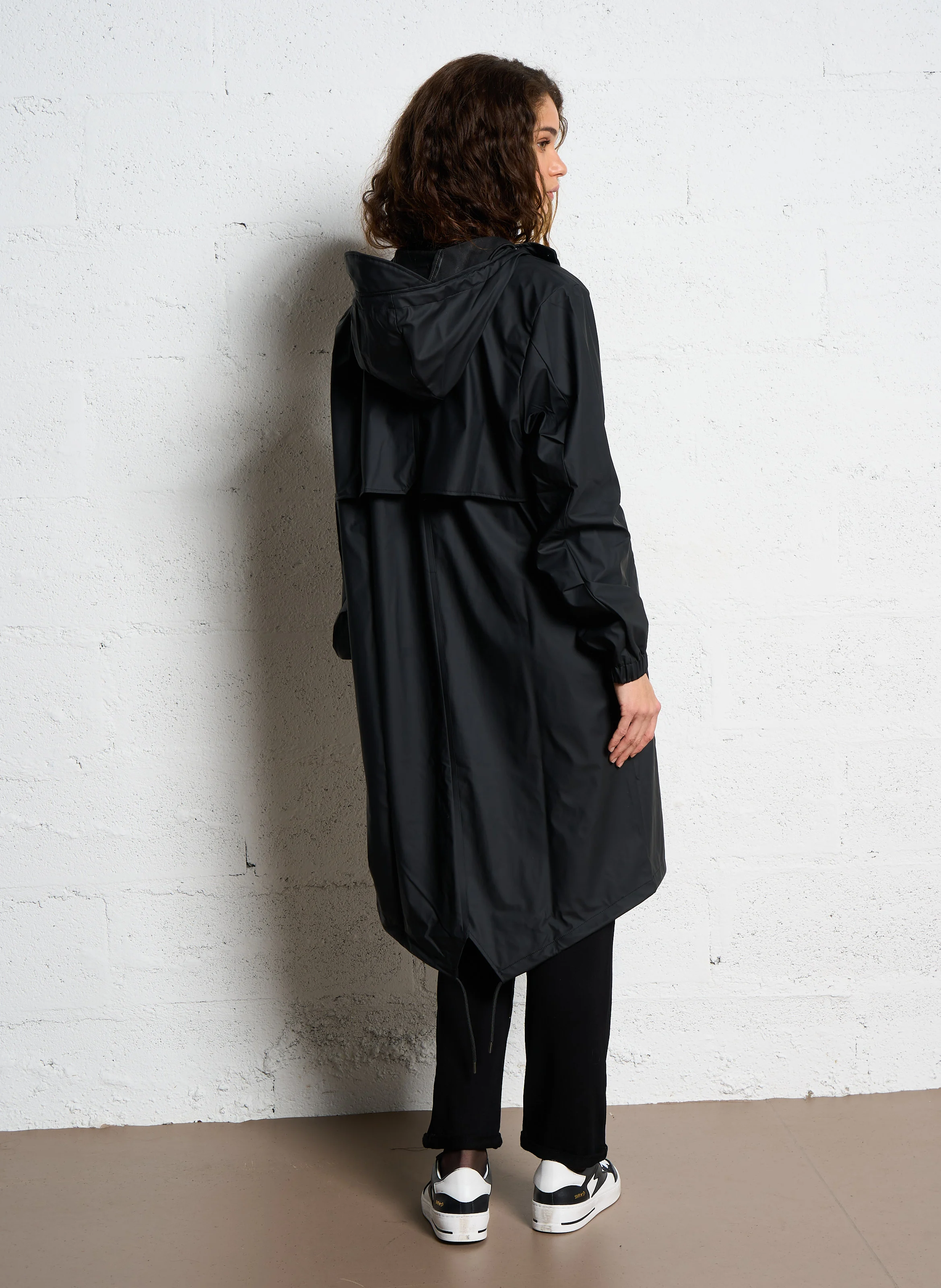 Parka imperméable à capuche | Noir