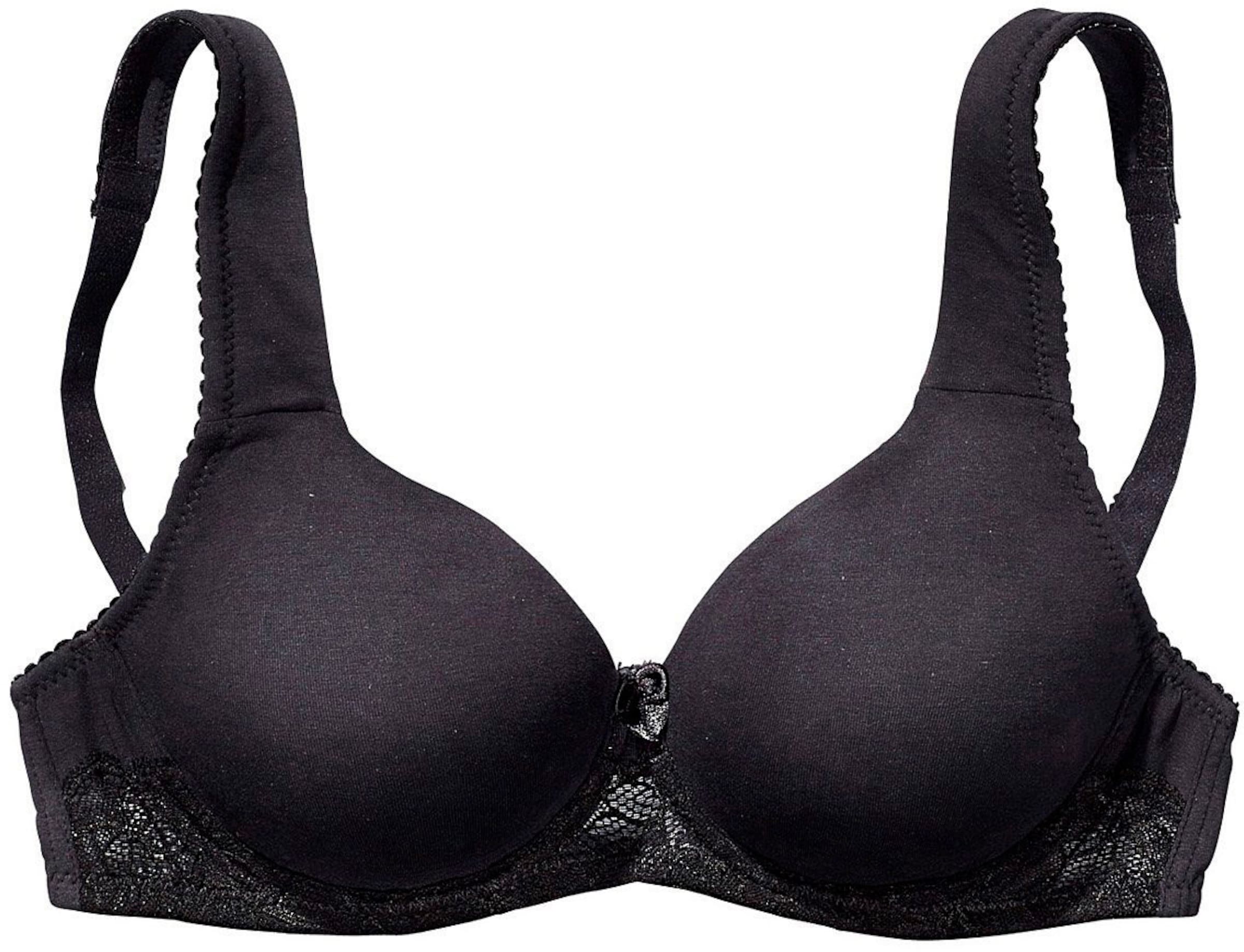 Nuance T-Shirt-BH in schwarz