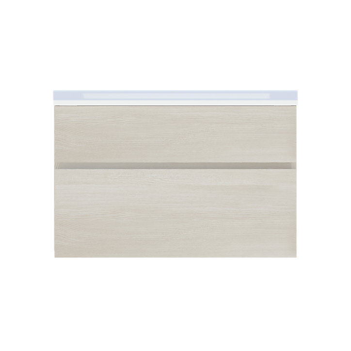 Plan vasque en céramique blanc blanc Calao 90 cm