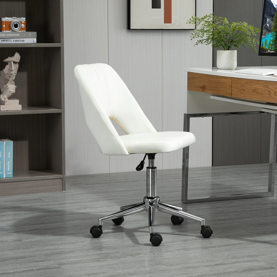 Vinsetto Bürostuhl ergonomisch geformt, high-end gaslift Beige