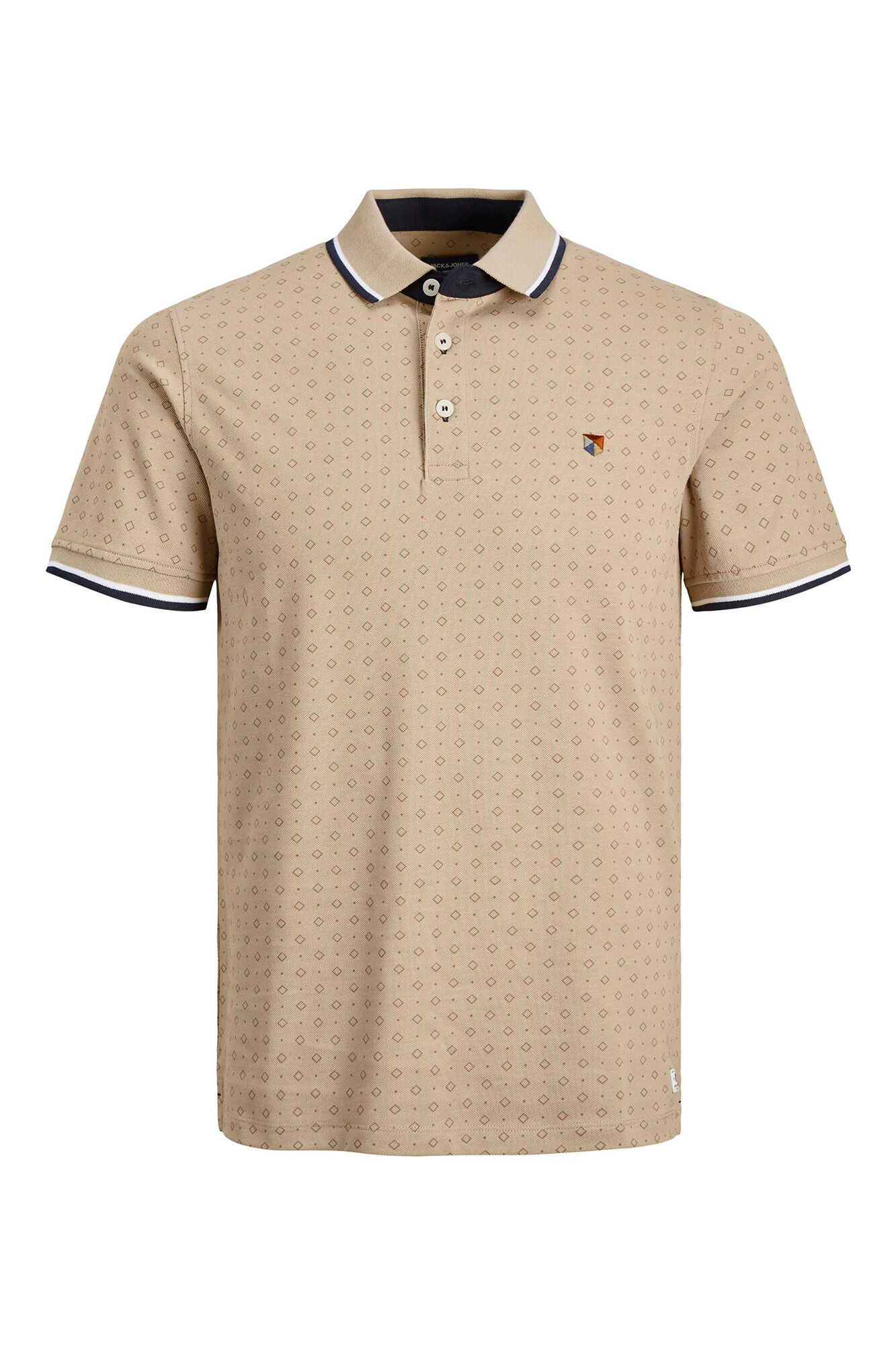 Camisa polo de algodão - Bege