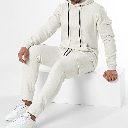 Ensemble De Survetement Blanc Gris