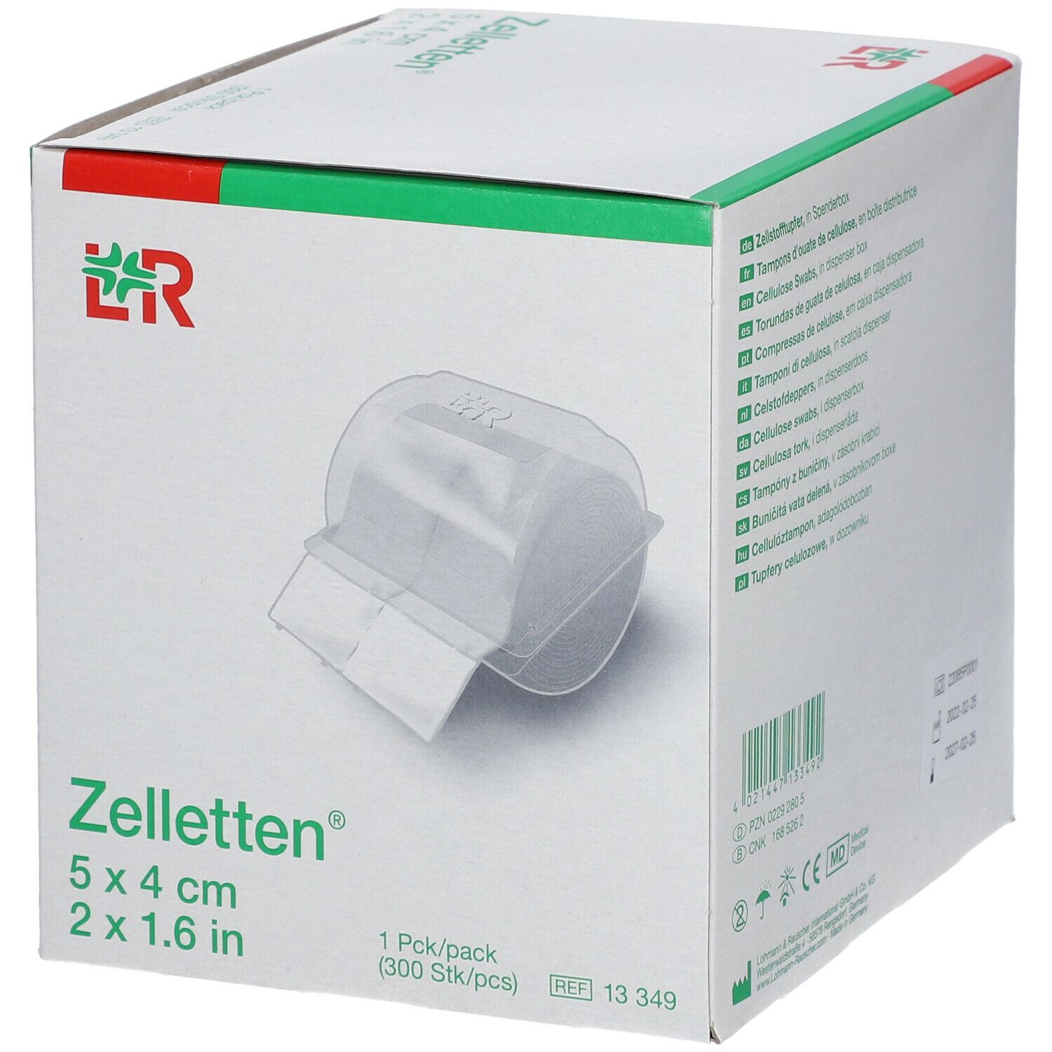 Zelletten Tupfer gerollt unsteril 5x4cm