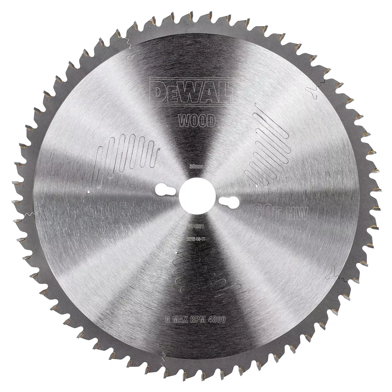 DeWALT DT4331 Extreme Cirkelzaagblad - 305 x 30 x 60T - Multiplex / Hout / MDF