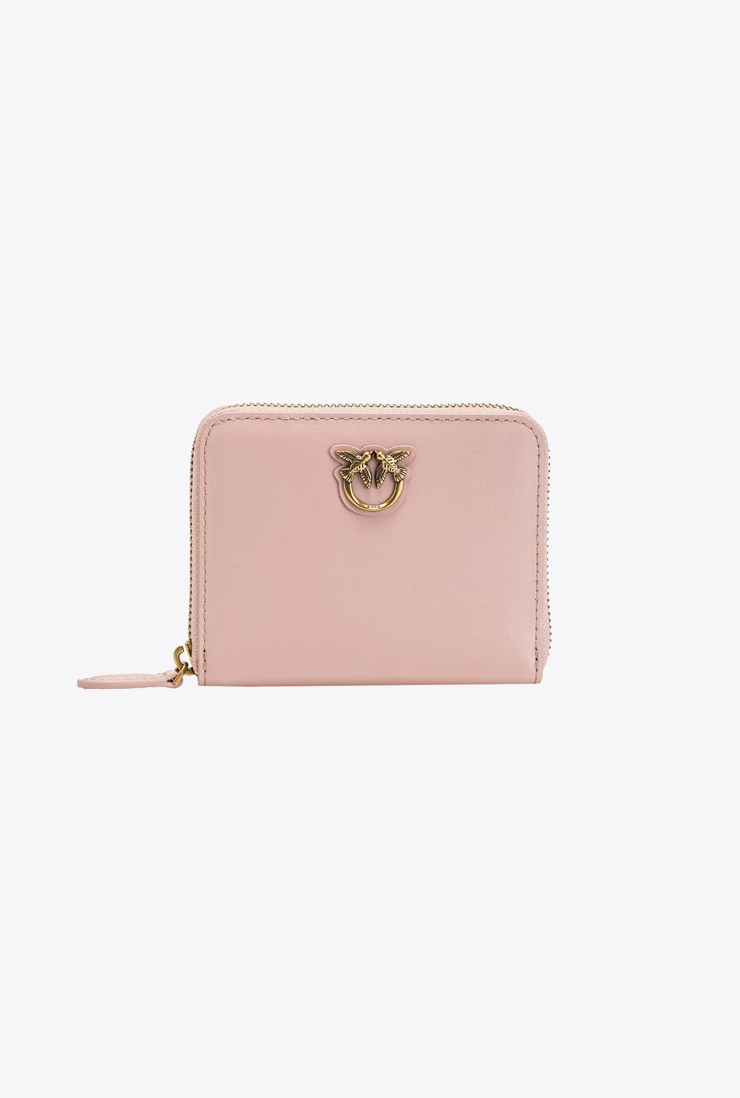 CARRÉ - Portefeuille carré à contour zippé | Rose