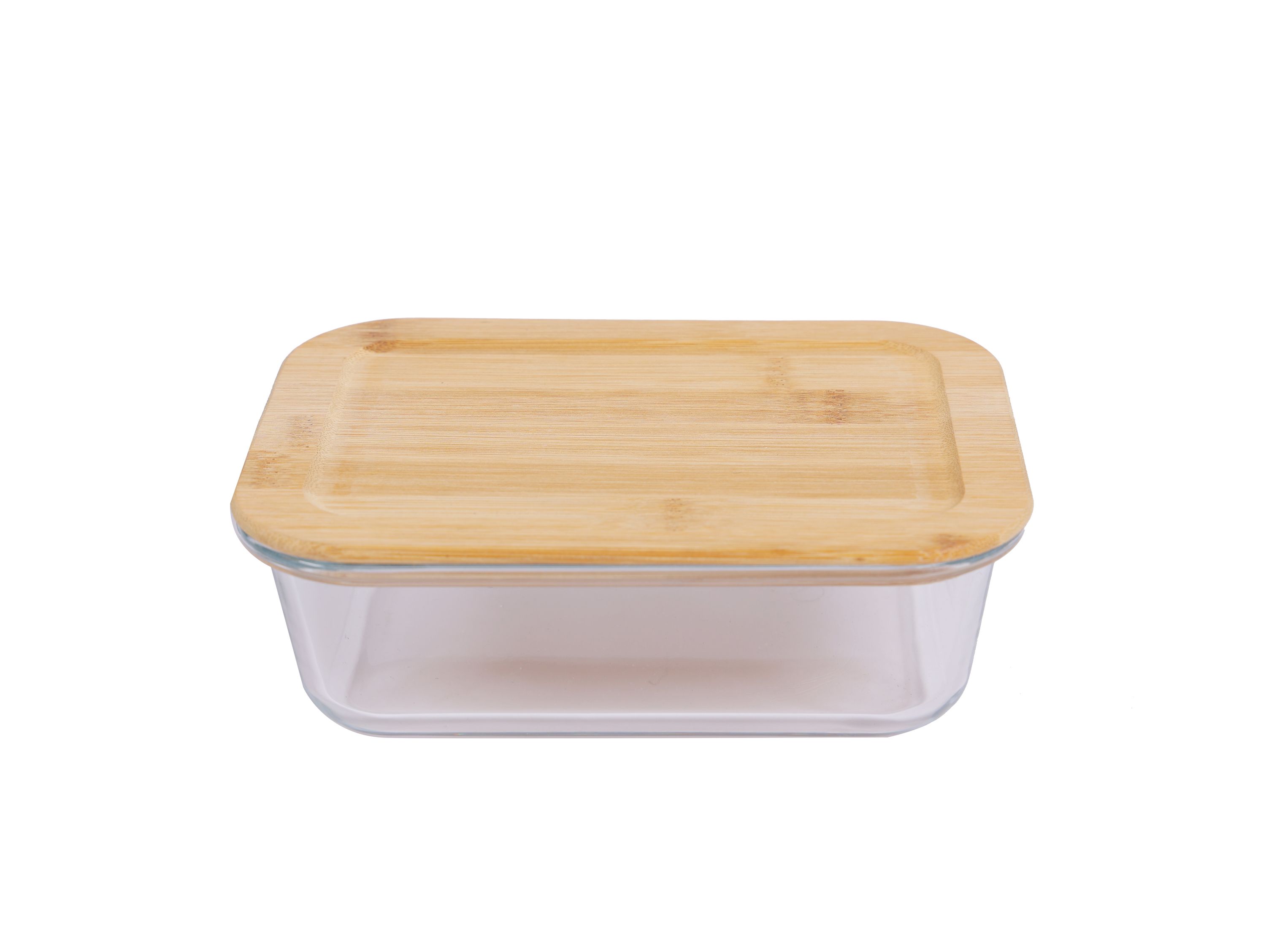 Vorratsbehälter Set Glas 4-teilig mit Bambusdeckel