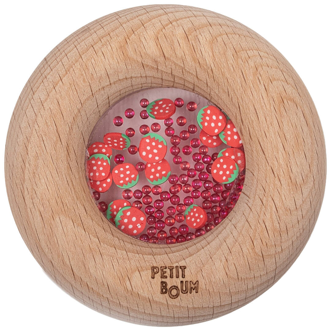 Petit boum sensorische donut - aardbeien