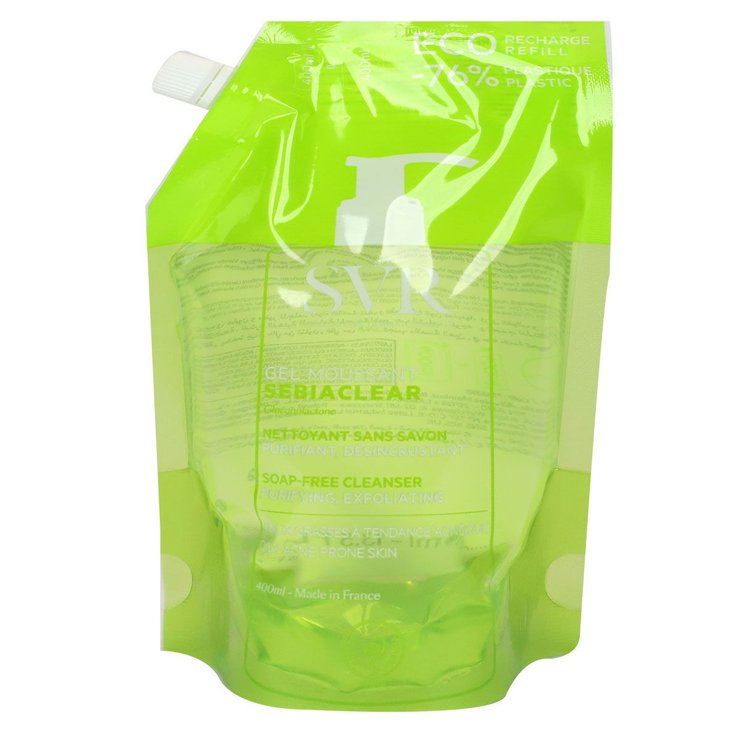 Sebiaclear gel moussant éco-recharge 400ml