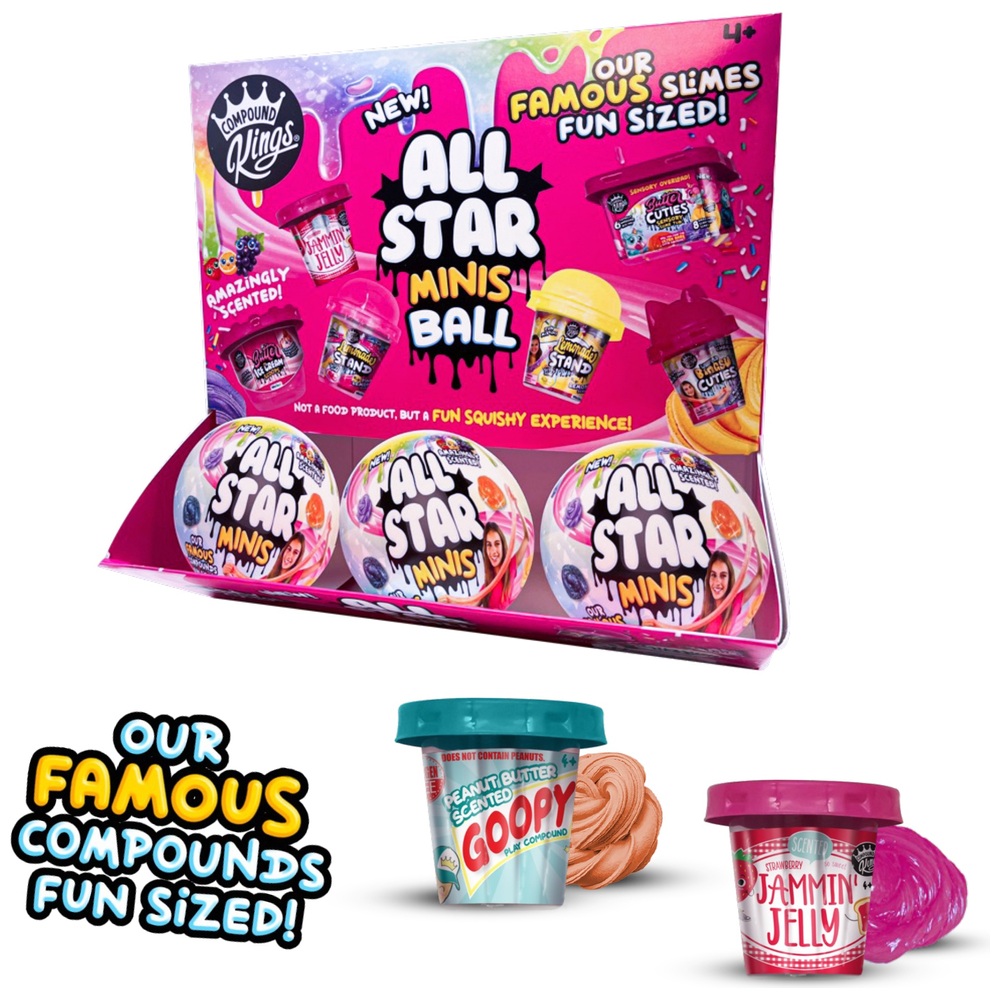 Compound Kings All Star Slime Minis Sensory Ball Sortiment