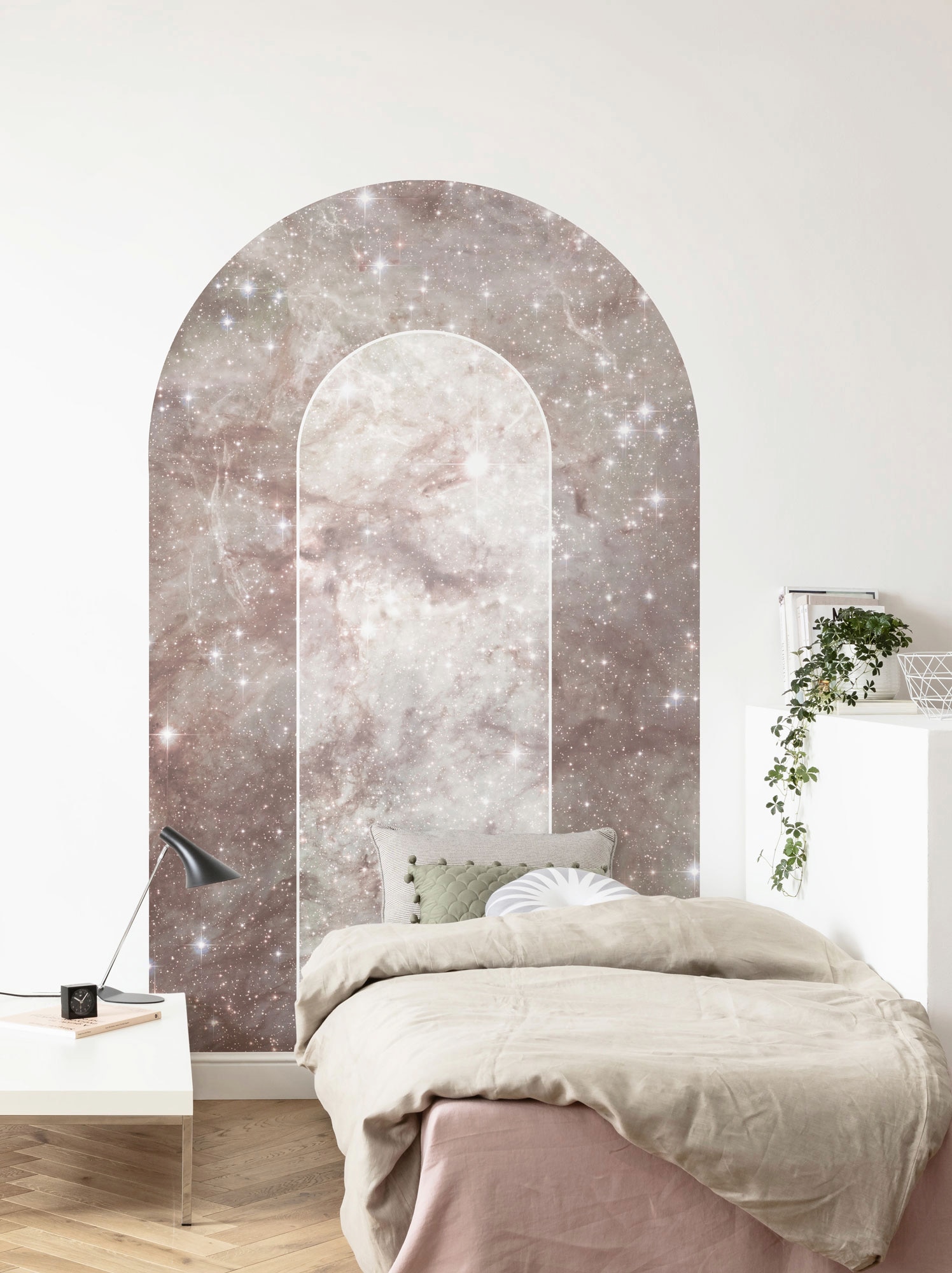 Komar Fototapete »Digitaldruck Vlies -  Mauve Diamond - Grösse 127 x 200 cm« bedruckt glatt Wohnzimmer, Schlafzimmer