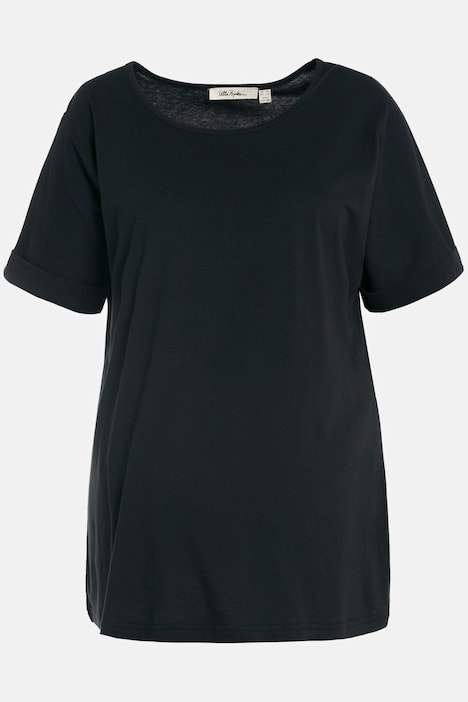 Bellieva-Kleid, Jersey, oversized, doppellagig, Halbarm, Biobaumwolle, GOTS