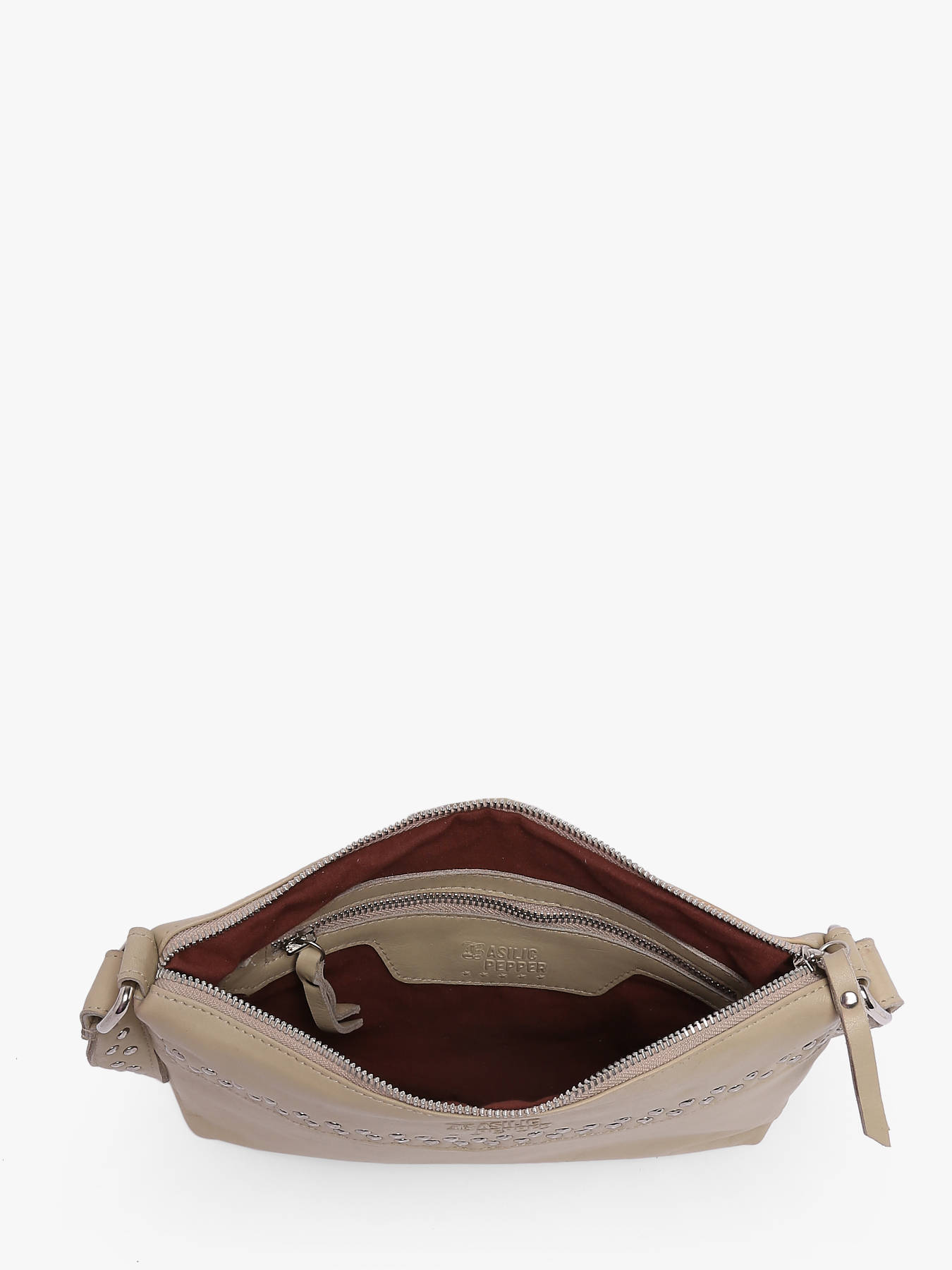 Sac bandoulire Glam cuir BASILIC PEPPER