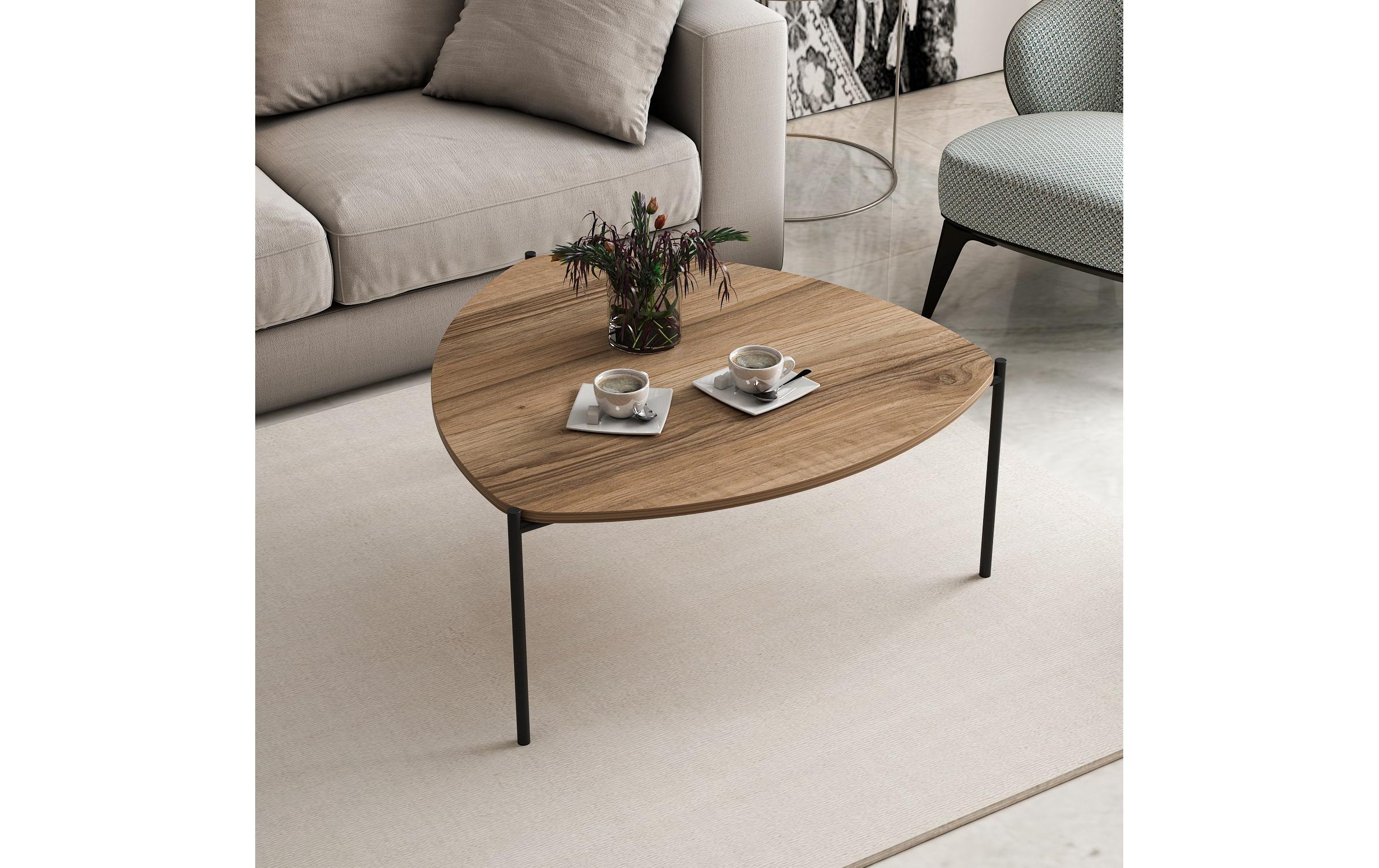 Couchtisch Lenny 90 x 40 cm, Braun<br>Hochwertiger Couchtisch