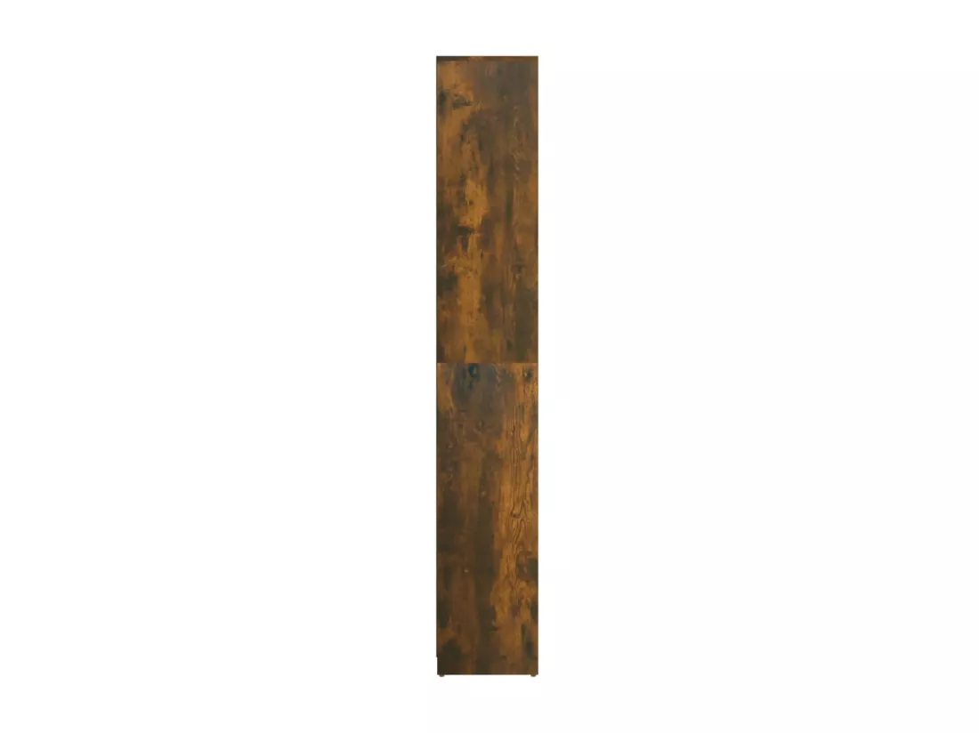 Armoire de bain Chêne fumé 30x30x183,5 cm Bois d'ingénierie