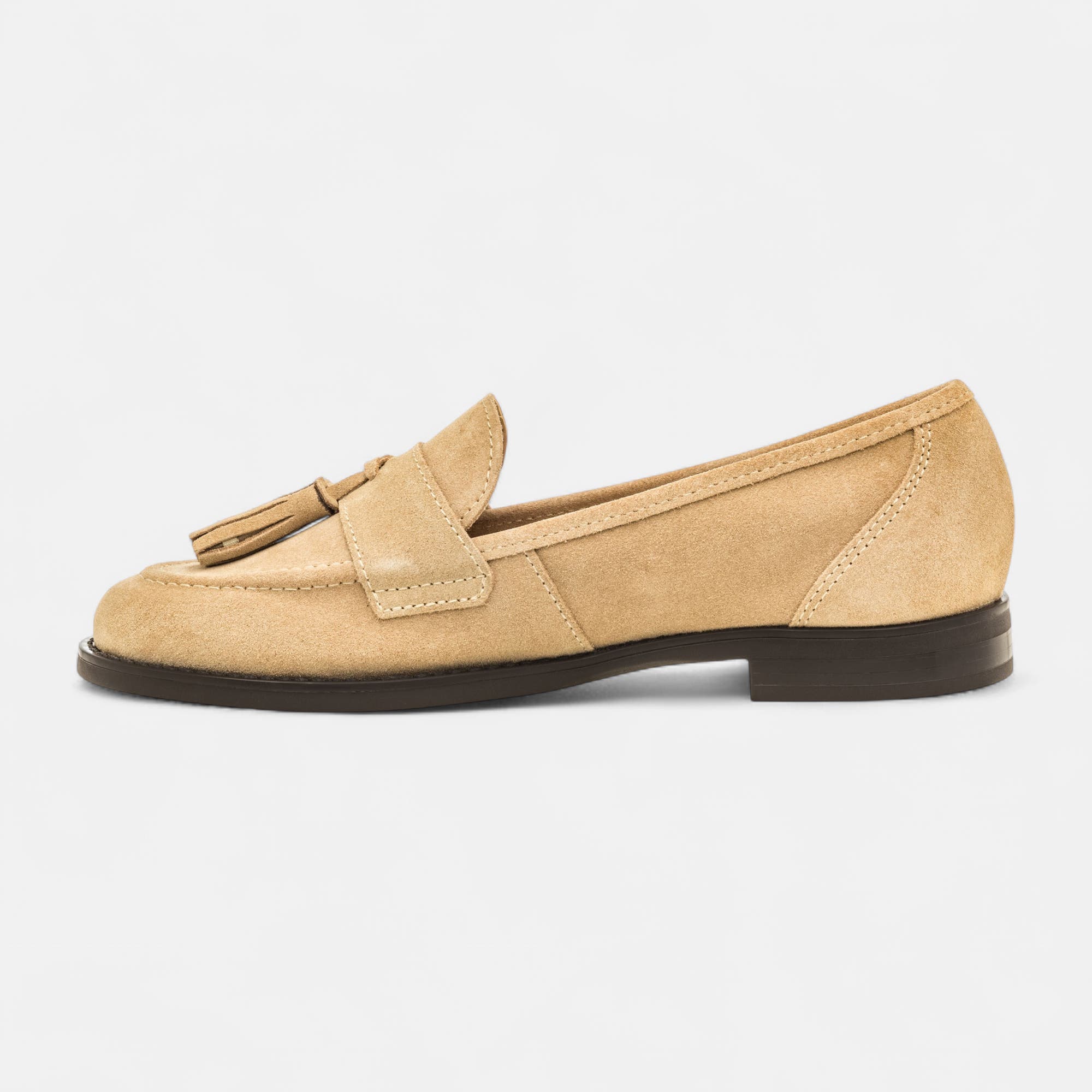Mocassins Femme en cuir beige