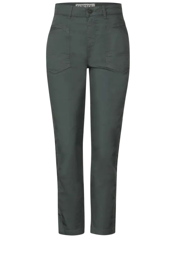 Casual Fit Cargohose - marshy green