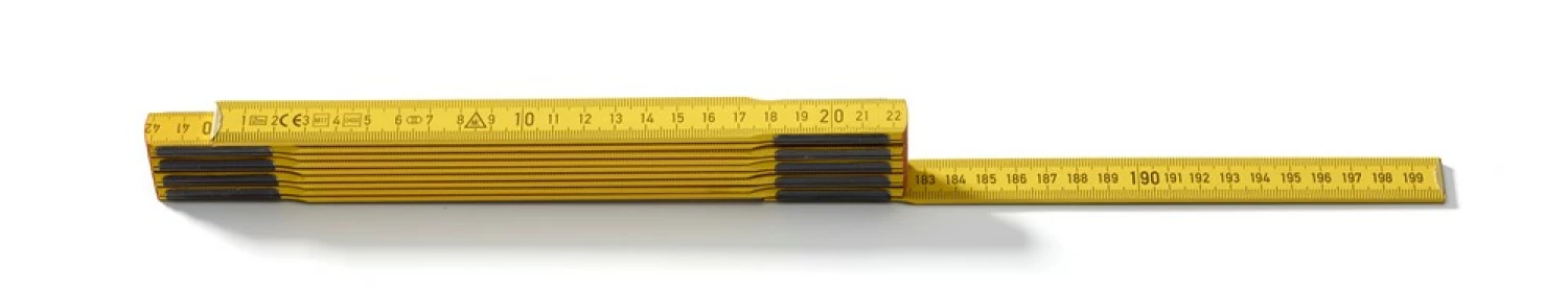 Hultafors P606G DU Duimstok - Hout - Geel - 2m