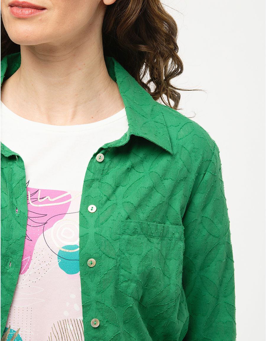 Veste chemise verte