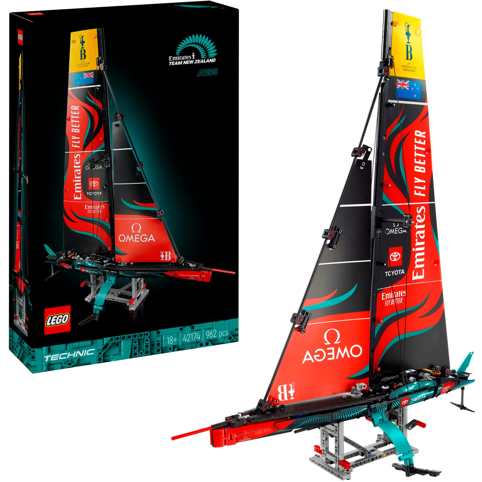 LEGO Konstruktionsspielzeug Technic Emirates Team New Zealand AC75 Rennjacht