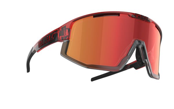 FUSION Sportbrille  transparent red