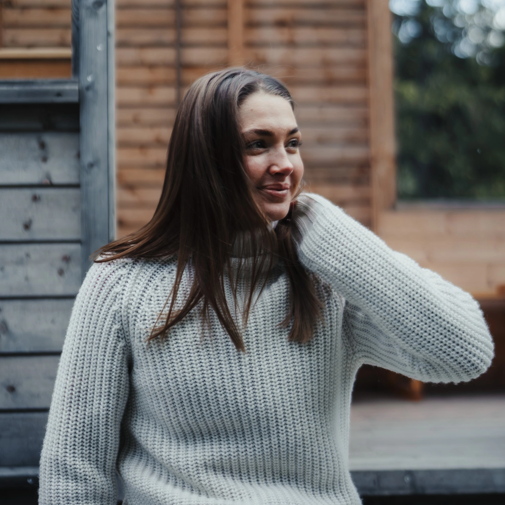Nordmarka Merino High Neck Jumper Women Vanilla White