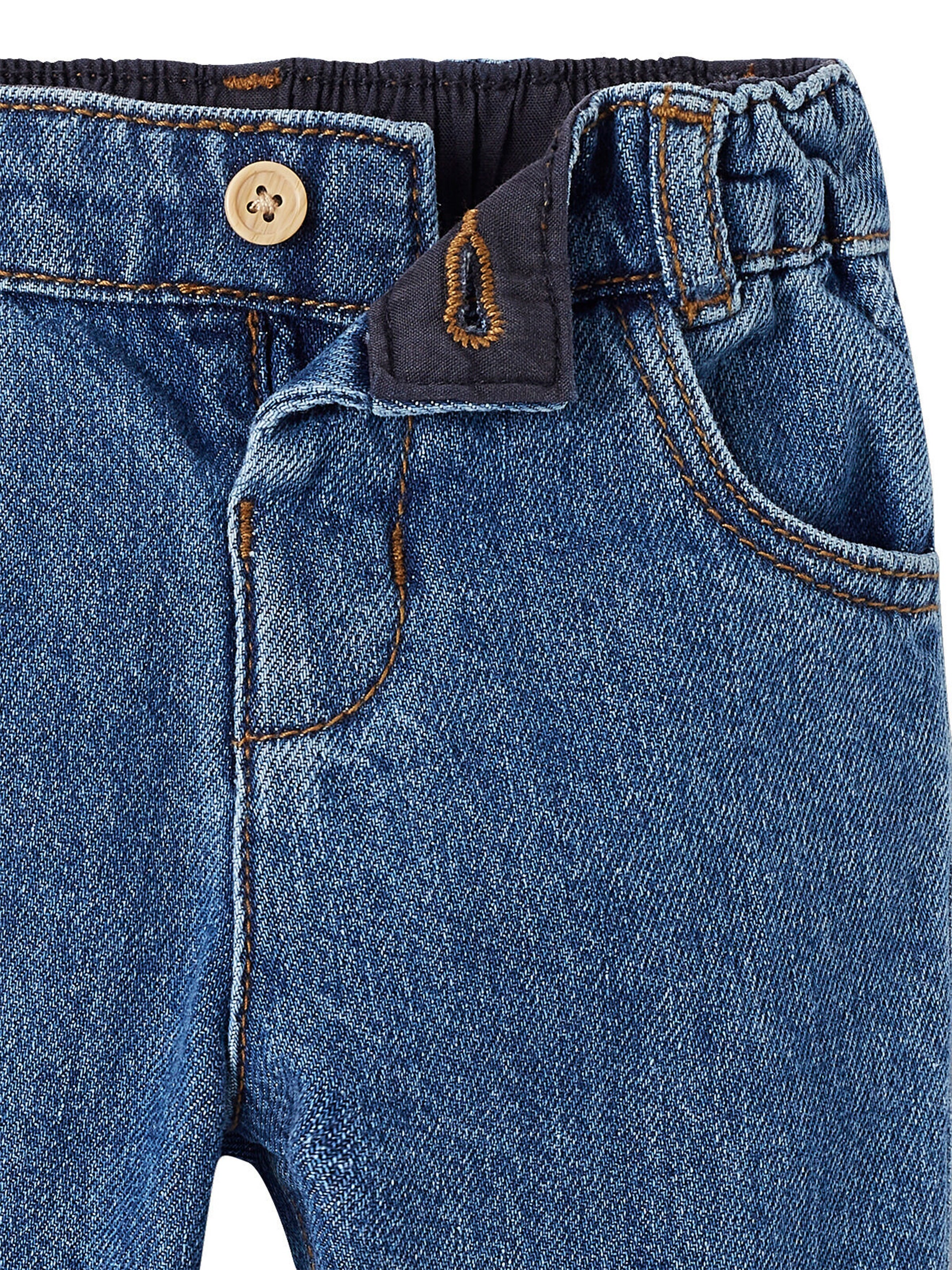 Vertbaudet Mädchen Baby Mom-fit-Jeans blue stone