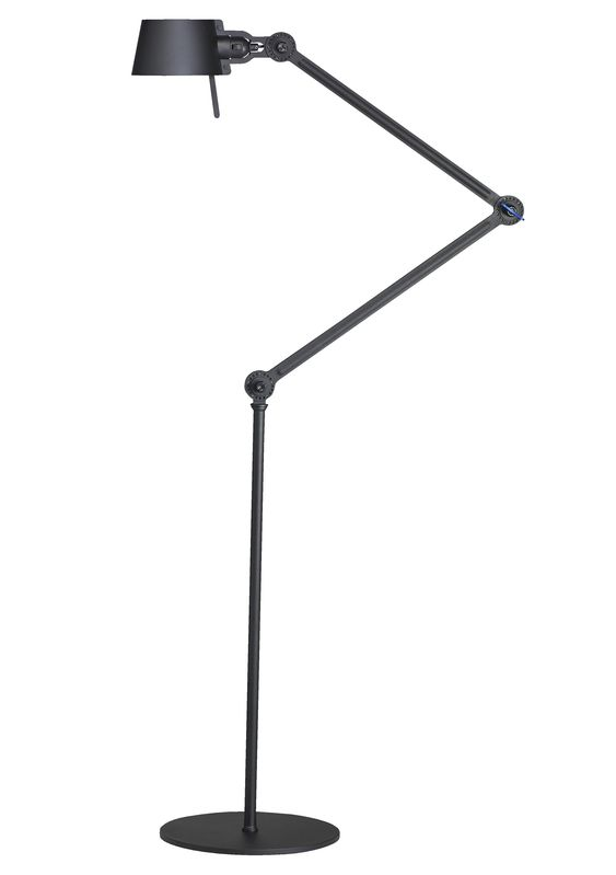 Vloerlamp Bolt 2 armen smokey black