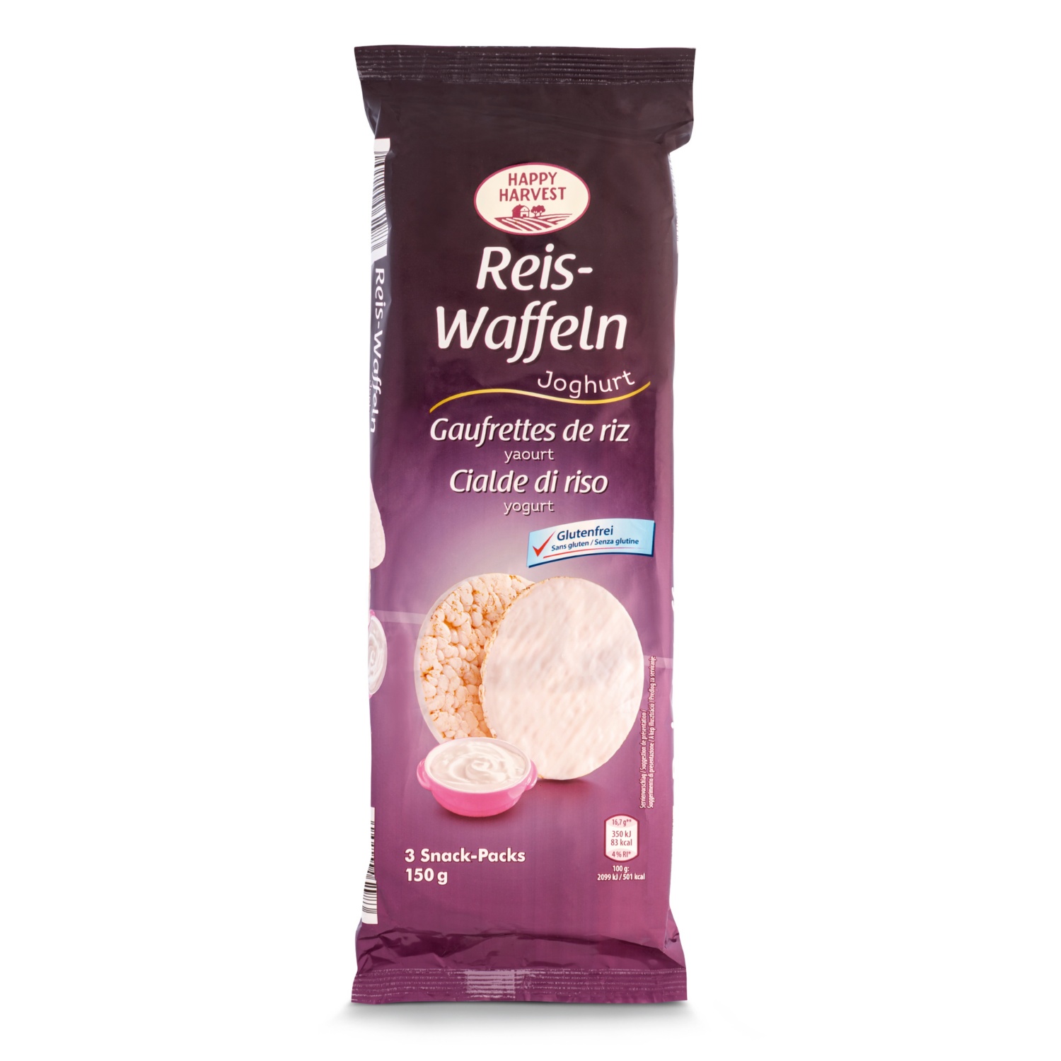 HAPPY HARVEST Reiswaffeln, Joghurt 150 g