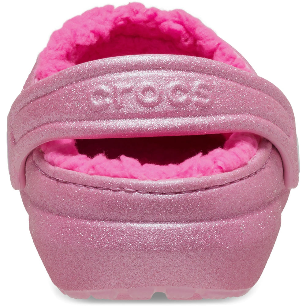 Køb Crocs Pink Tweed Classic Lined Glitter Clog