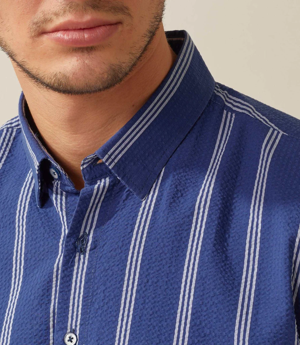 Chemise casual marine 