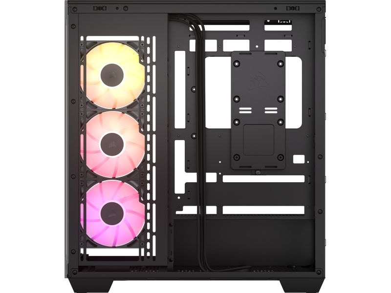 Corsair PC-Gehäuse 3500X ARGB TG Schwarz Mid-Tower PC-Case mit atemberaubender Ästhetik und geräumigem Innenraum