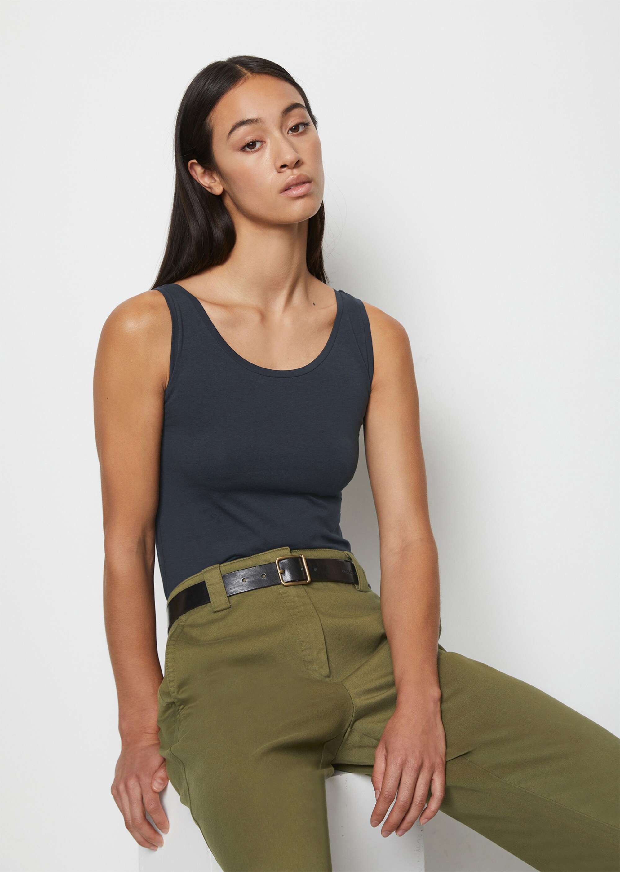 Tanktop regularaus stretchigem Organic Cotton Jersey