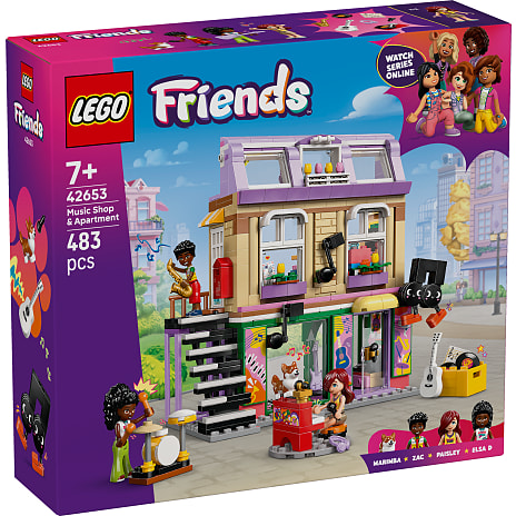 LEGO Friends Musikbutik og lejlighed 42653
