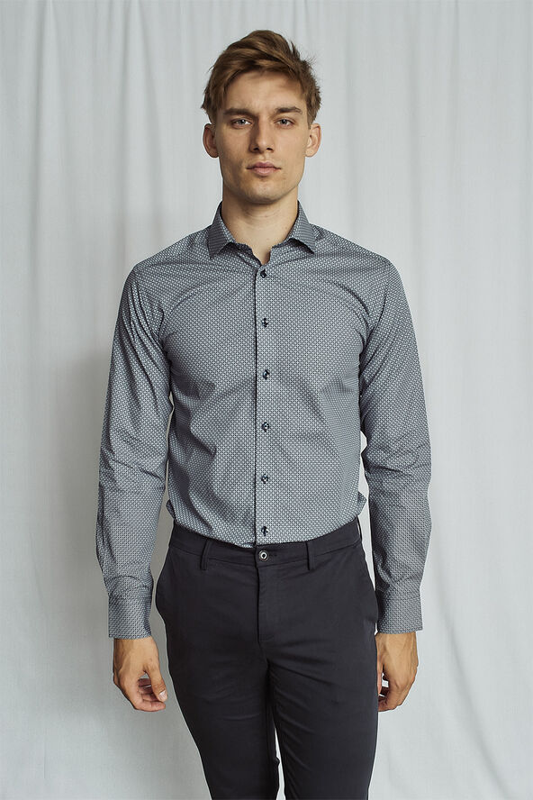 Bruun & Stengade BS Dwight Modern Fit Shirt Dark blue