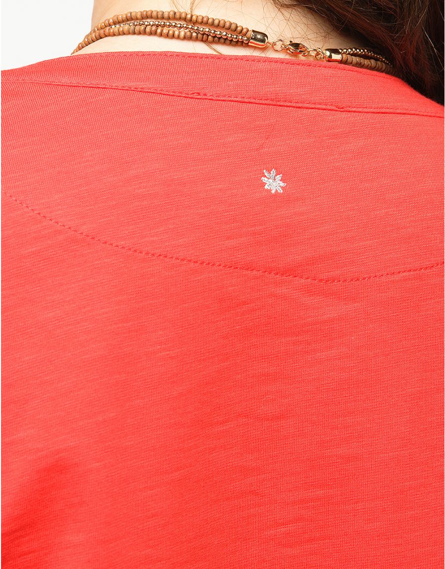 T-shirt rouge coton