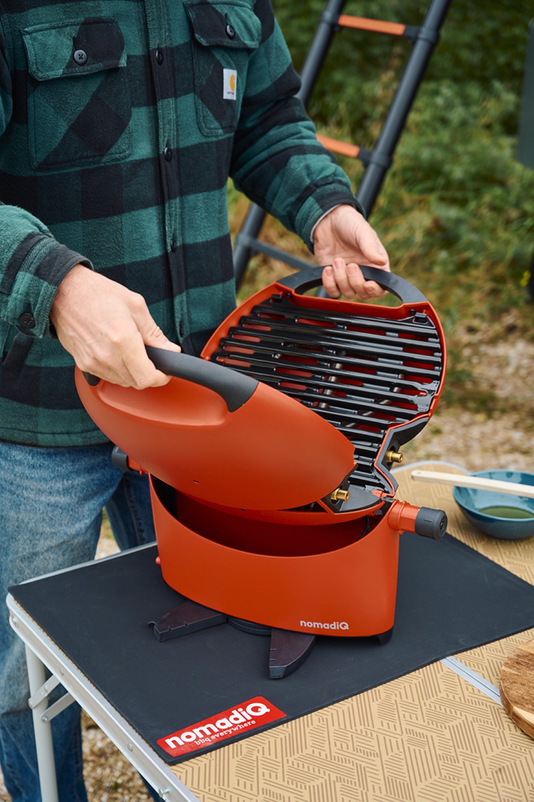 nomadiQ model 3.0 draagbare gas bbq - Red