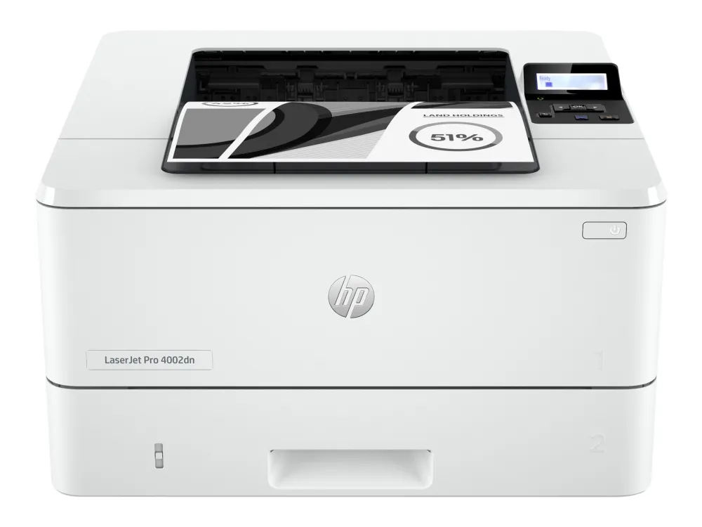 HP LaserJet Pro 4002dn - Printer - S/H - Duplex - laser - A4/Legal - 4800 x 600 dpi - op til 40 spm - kapacitet: 350 ark - USB 2.0, Gigabit LAN